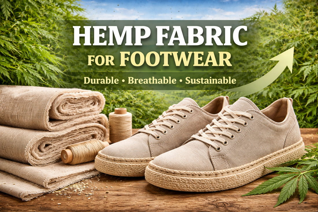 organic hemp fabric for footwear
