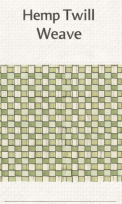 Hemp Twill Weave