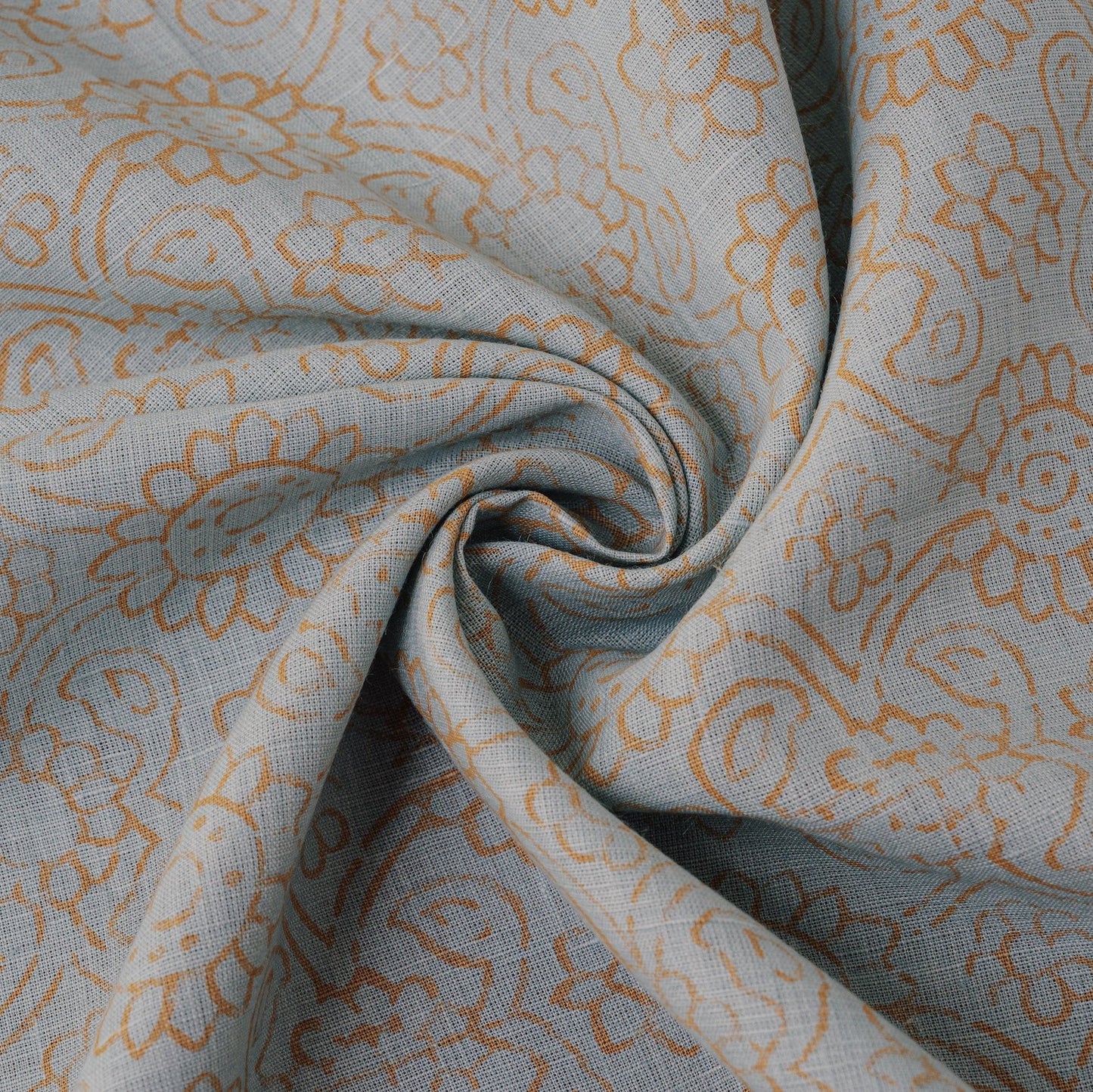 ORDER#: 16: 4 in. X 4 in. Single Swatch Sample - Pale Blue/Straw Hemp/Raw Silk