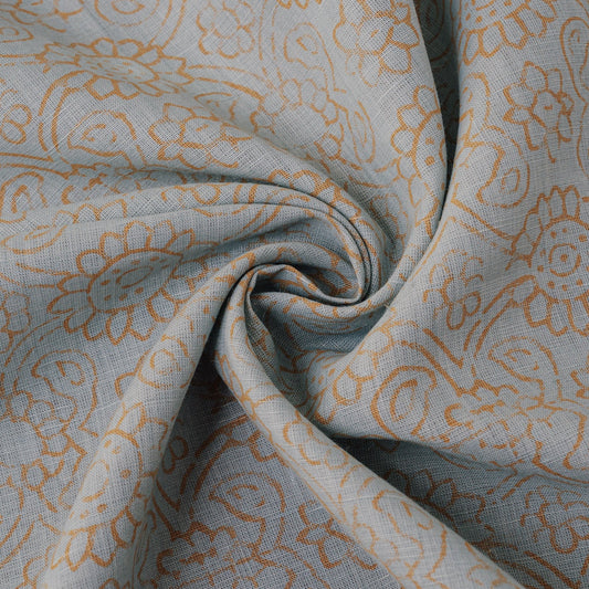 16 Pale Blue/Straw Hemp/Raw Silk