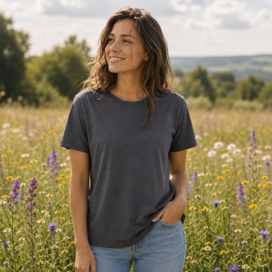 ORDER#: CA-K2-BLK 55% Hemp, 45% Cotton Jersey Black- Weight: 5 oz. Width: 63"
