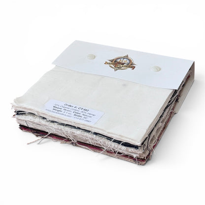 ORDER#: SPL-W Hemp Fabric Swatch Book, Wovens