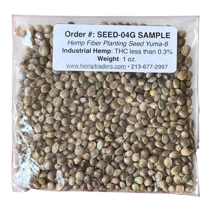 ORDER#: SEED-04E Han-J6 Chinese Fiber/Grain Planting Seed, Sample 1 oz.