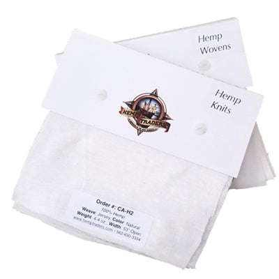 ORDER#: SPL-SET Hemp Fabric Swatch Book Set of Both Knits and Wovens