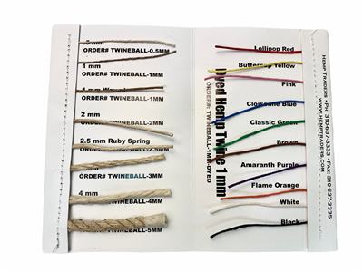 ORDER#: SPT Sample Hemp Twine