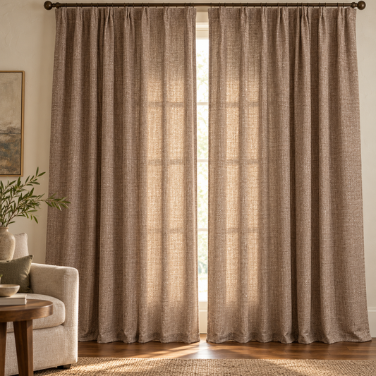 ORDER#: H-L10 100% Hemp Linen, Taupe - Weight: 10 oz. Width: 60"