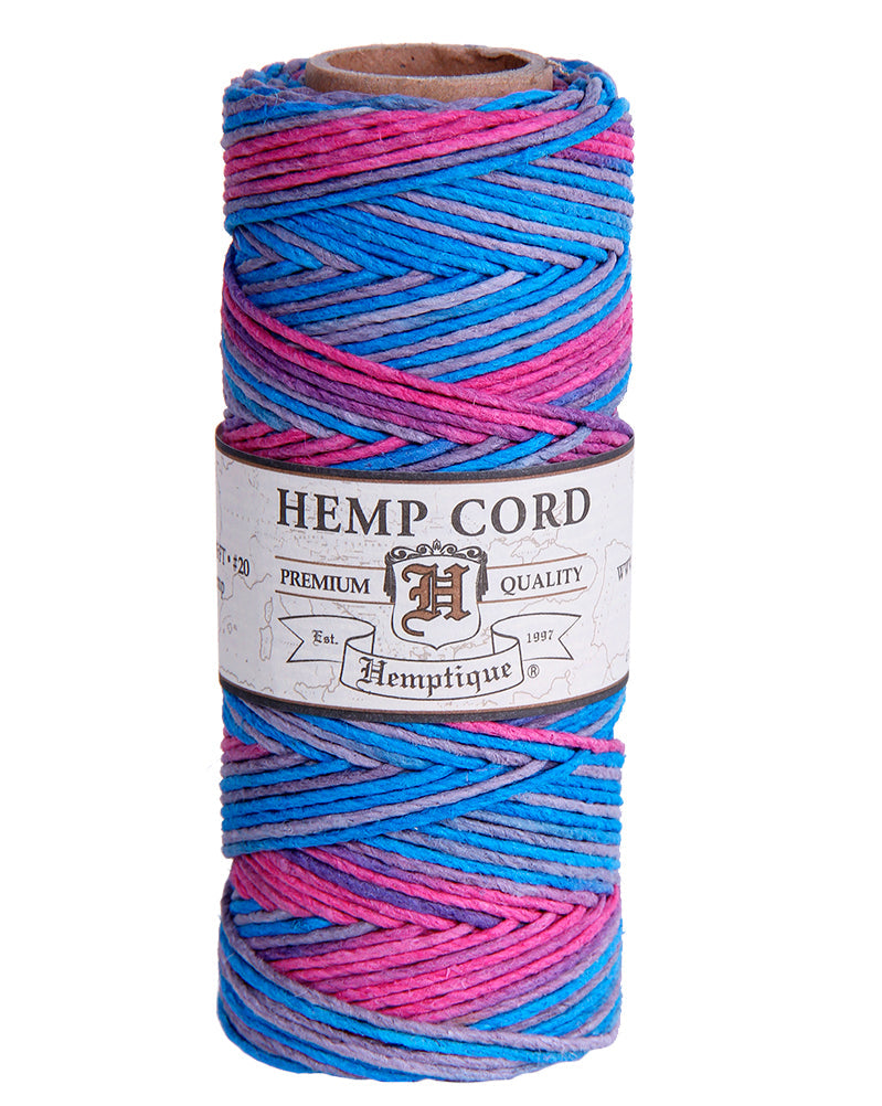 #20 (1mm) Variegated Hemp Cord Spools