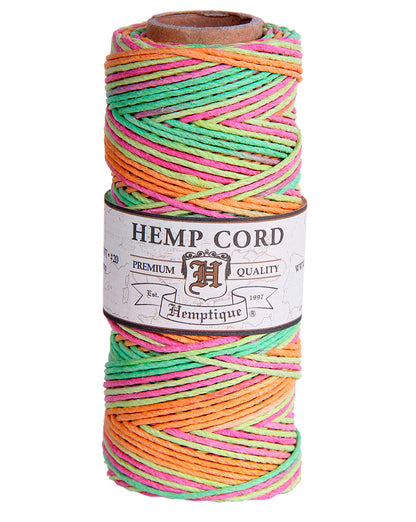 #20 (1mm) Variegated Hemp Cord Spools