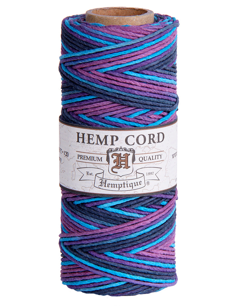 #20 (1mm) Variegated Hemp Cord Spools