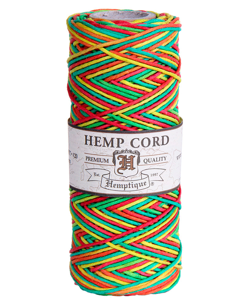 #20 (1mm) Variegated Hemp Cord Spools